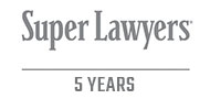 Super Lawyers 5 years award